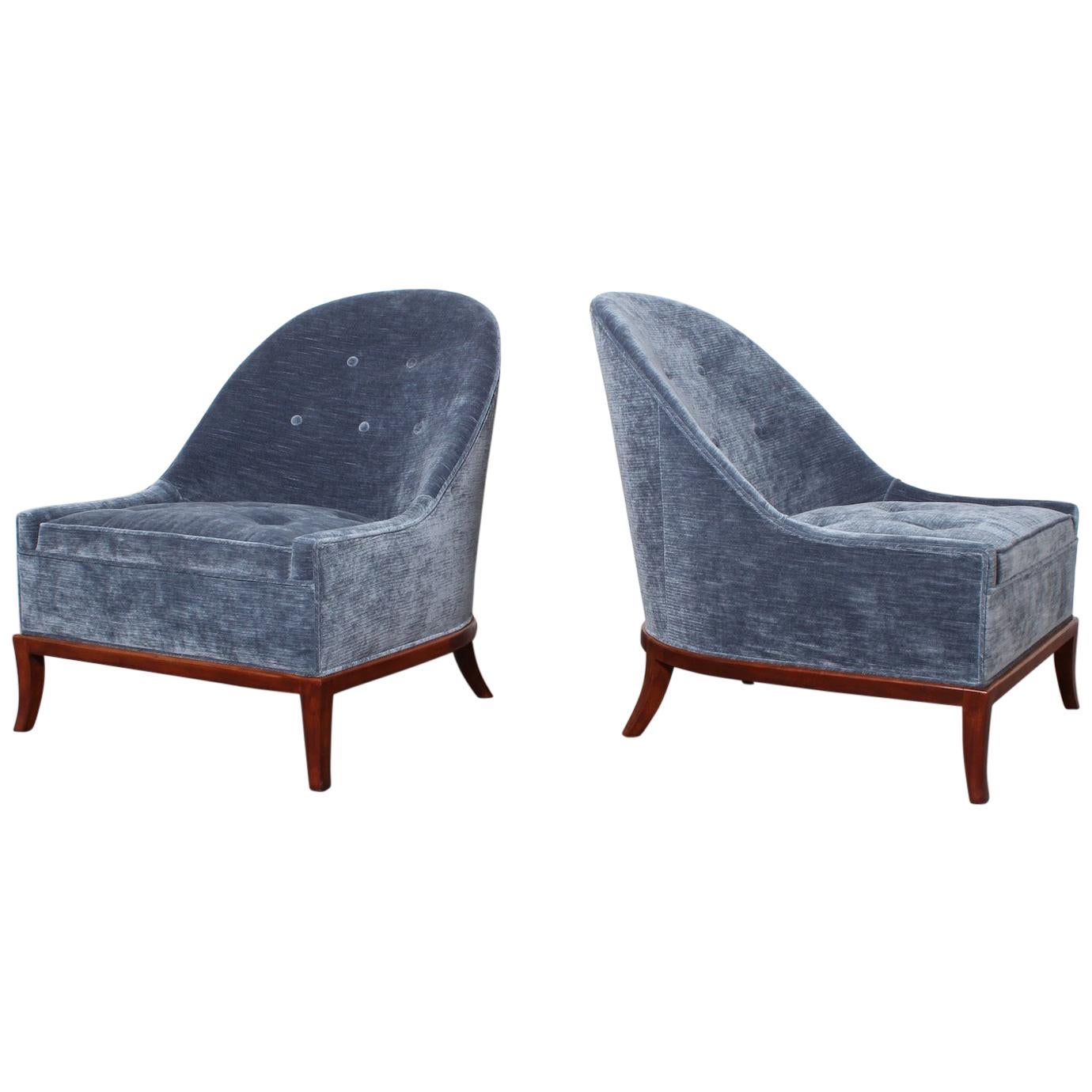 Pair of Slipper Chairs by T.H. RobsjohnGibbings for at 1stDibs