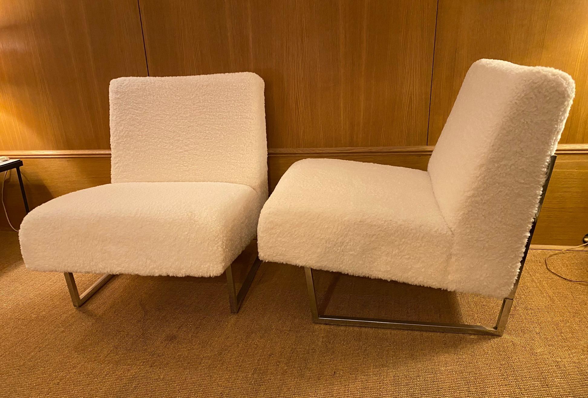 French Pair of Slipper Chairs 