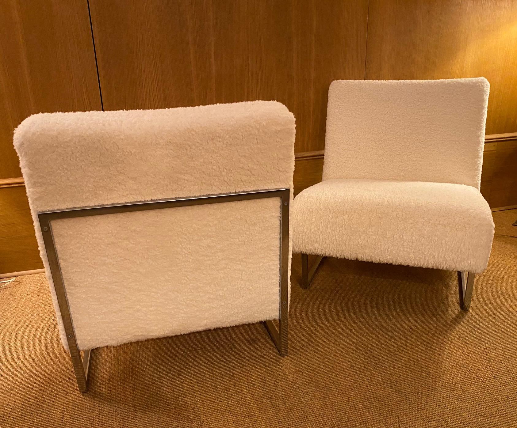 Paar Slipper-Stühle „Courchevel“ von Pierre Guariche, Frankreich, 1959 (Mitte des 20. Jahrhunderts)