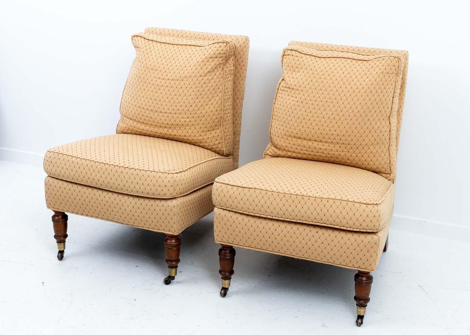 American Pair of Slipper Chairs