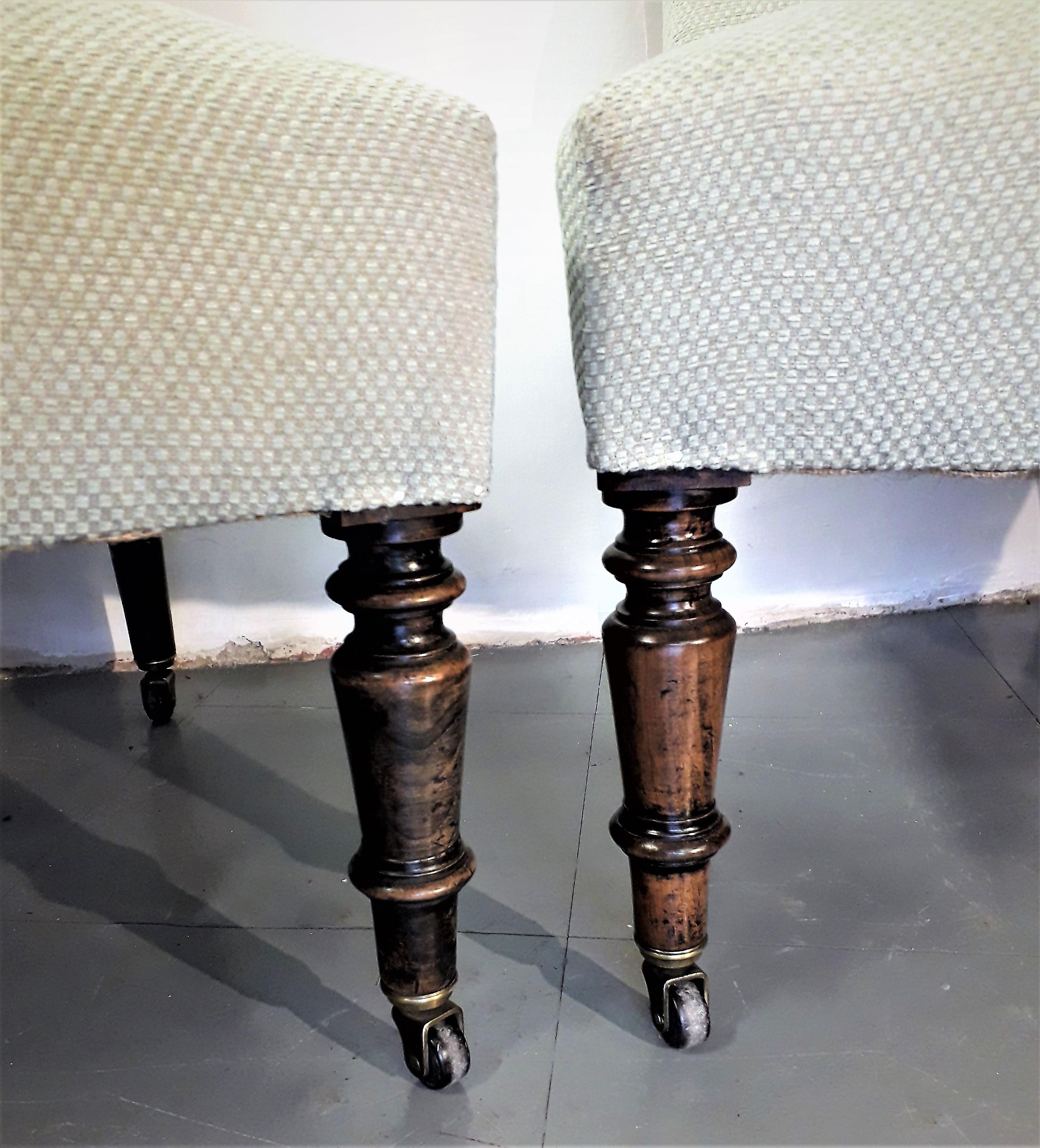 French Pair of Slipper Chairs