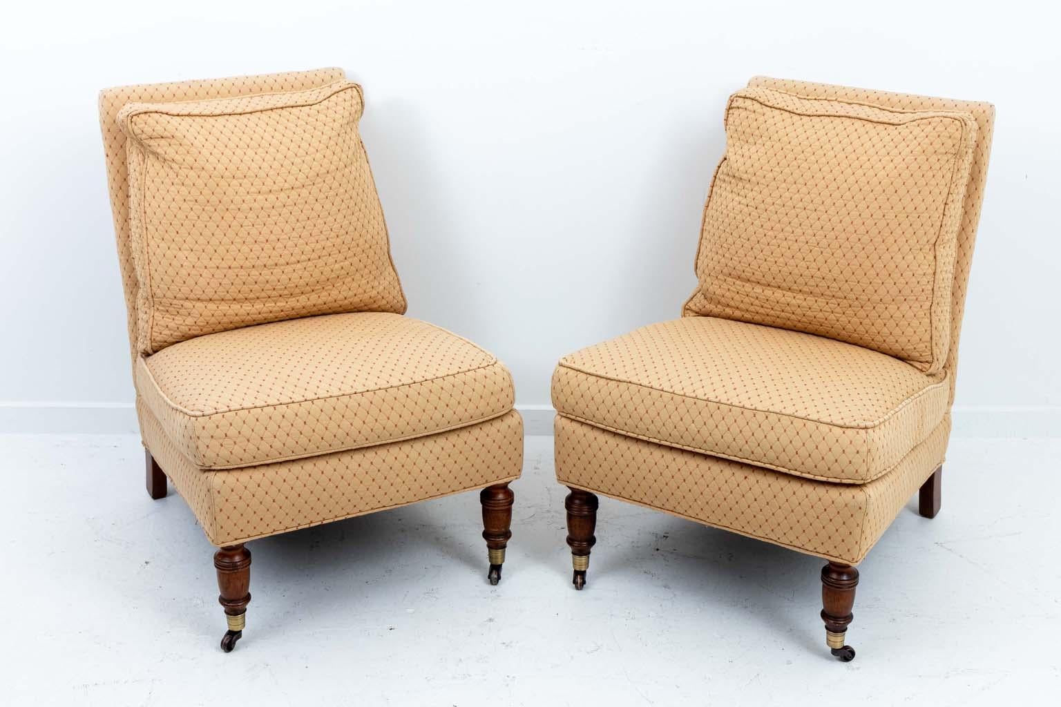 20th Century Pair of Slipper Chairs