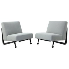 Pair of Slipper Chairs in the Style of Paul Lazslo