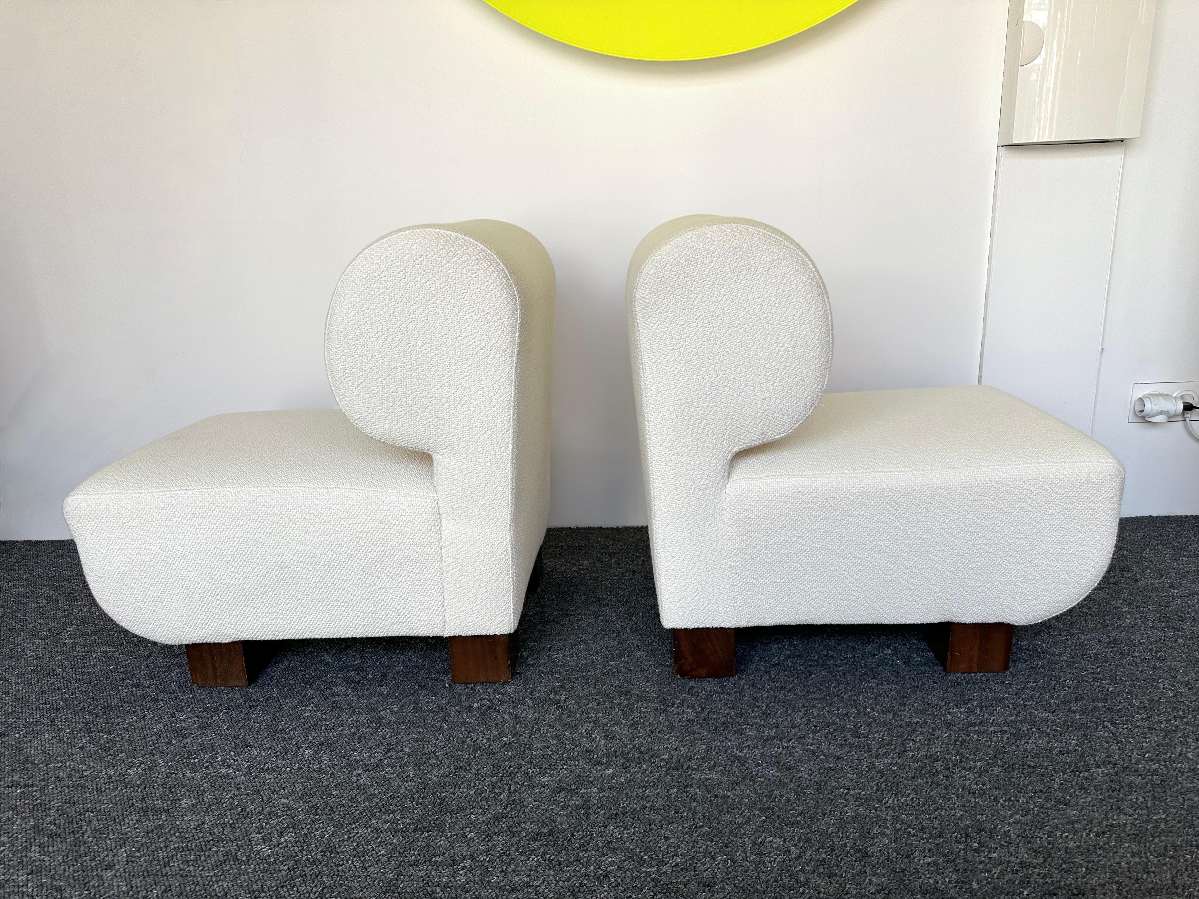 Pair of Slipper Chairs P, Italy, 1970s For Sale 5