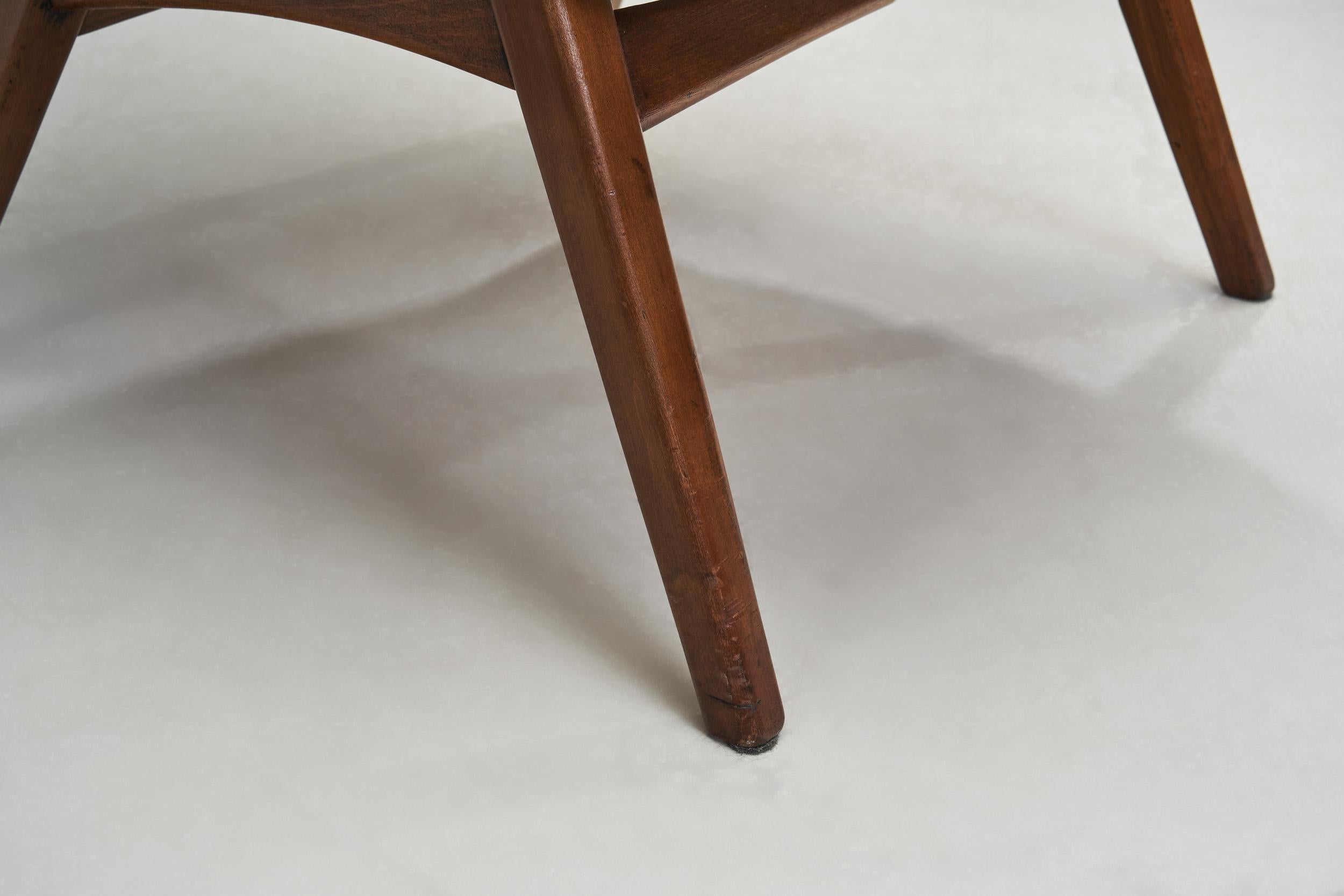 Pair of Slipper Chairs Upholstered in Sheepskin, Europe 1960s 9