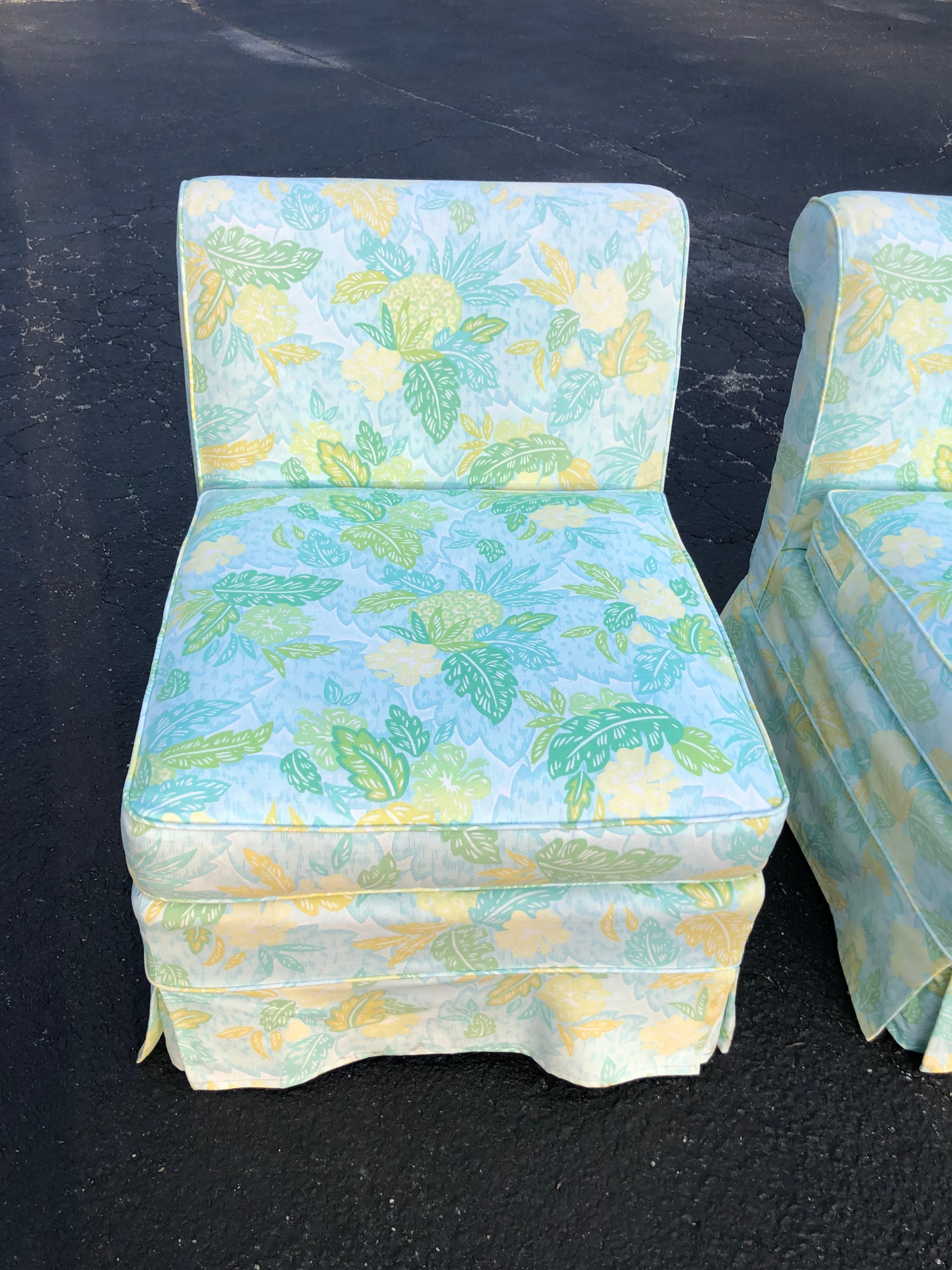 Pair of Slipper Chairs with Cushion 10