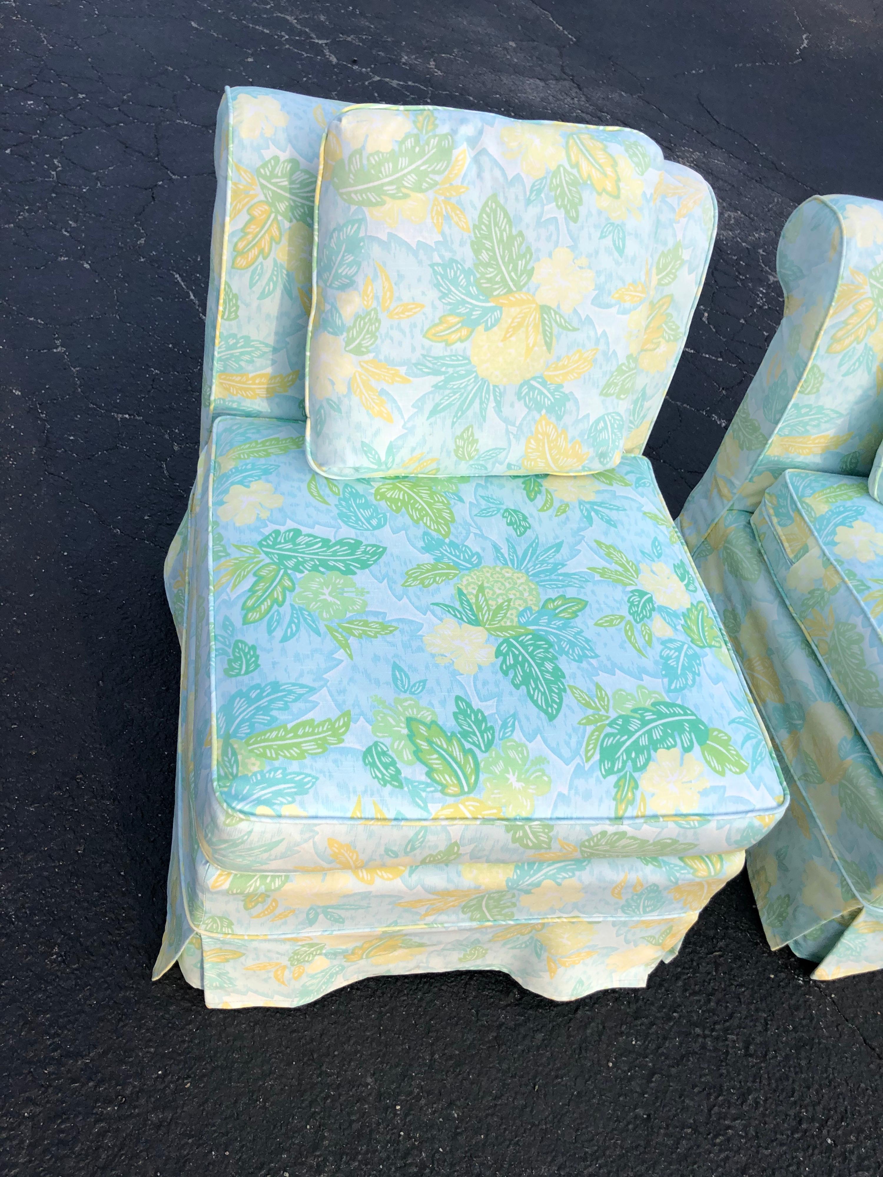 Pair of Slipper Chairs with Cushion 11