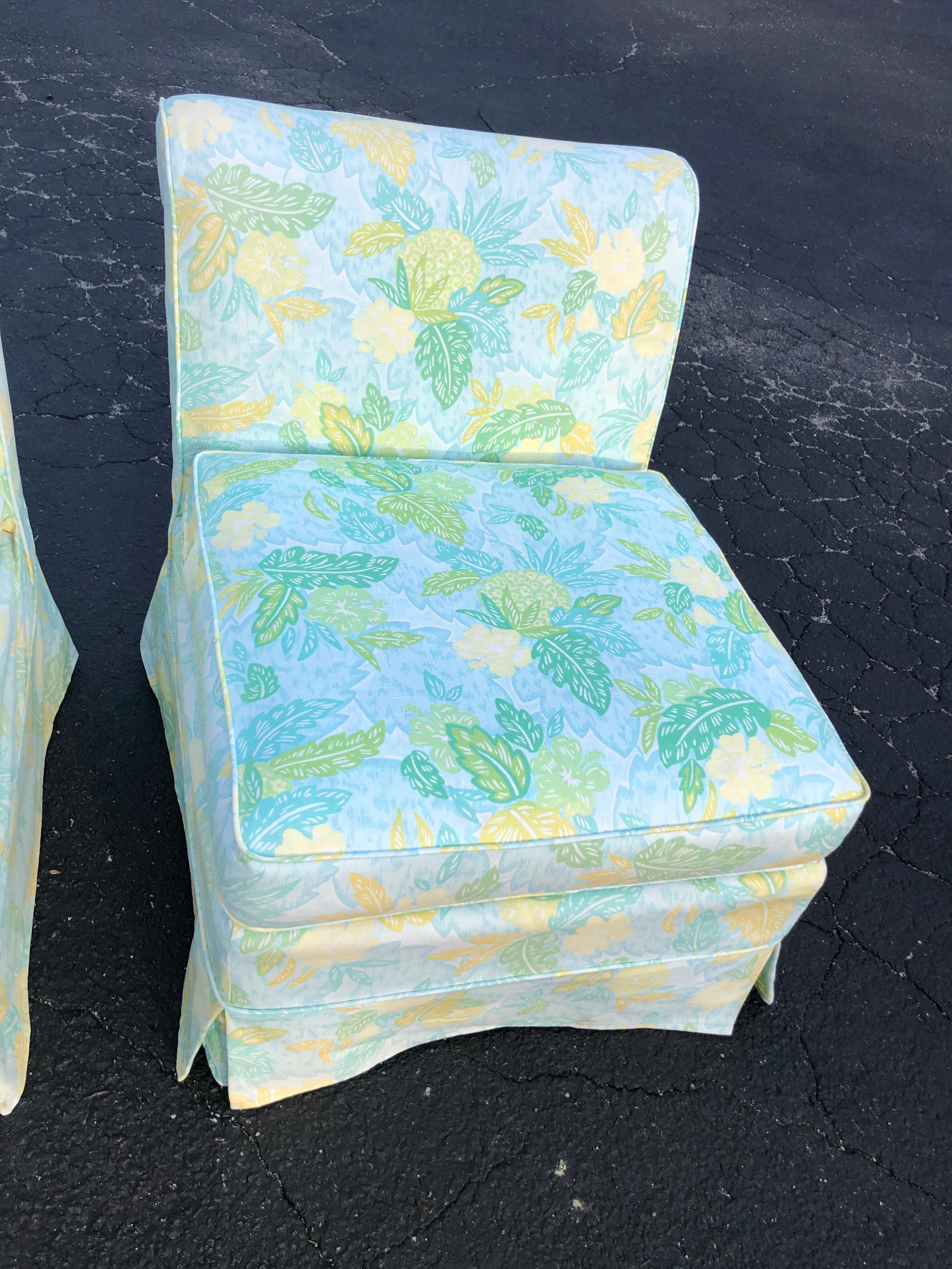 Pair of Slipper Chairs with Cushion 13