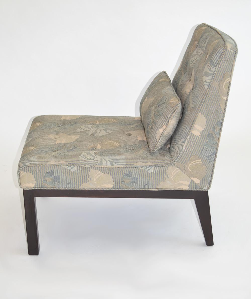 Mid-Century Modern Pair of Slipper or Lounge Chairs by Edward Wormley for Dunbar 1950s