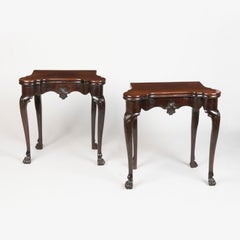 Pair of Small 18th Century George II Mahogany Card Tables