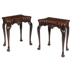 Pair of Small 18th Century George II Mahogany Card Tables