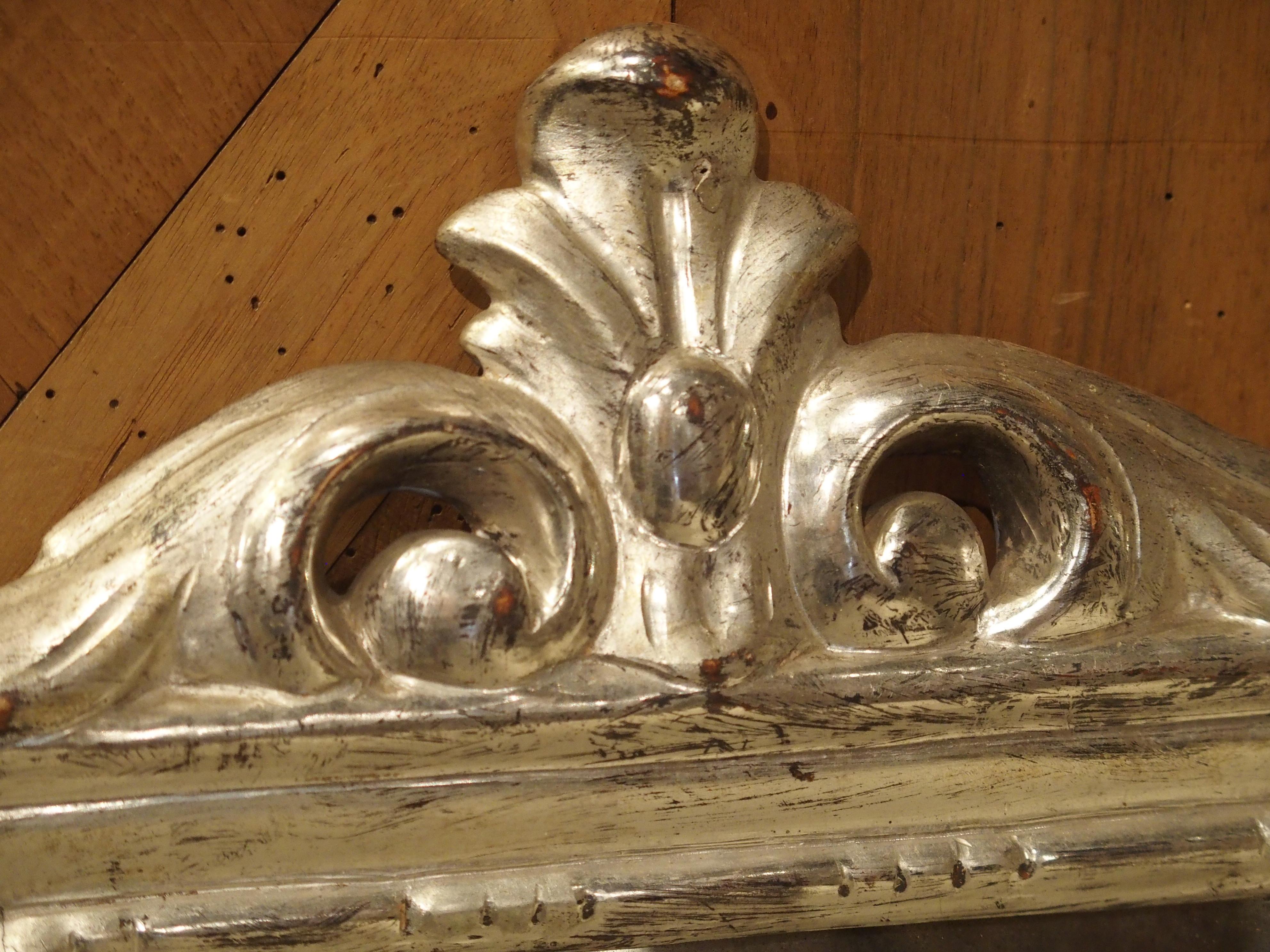 Pair of Small 18th Century Silverleaf Mirrors from Italy For Sale 3