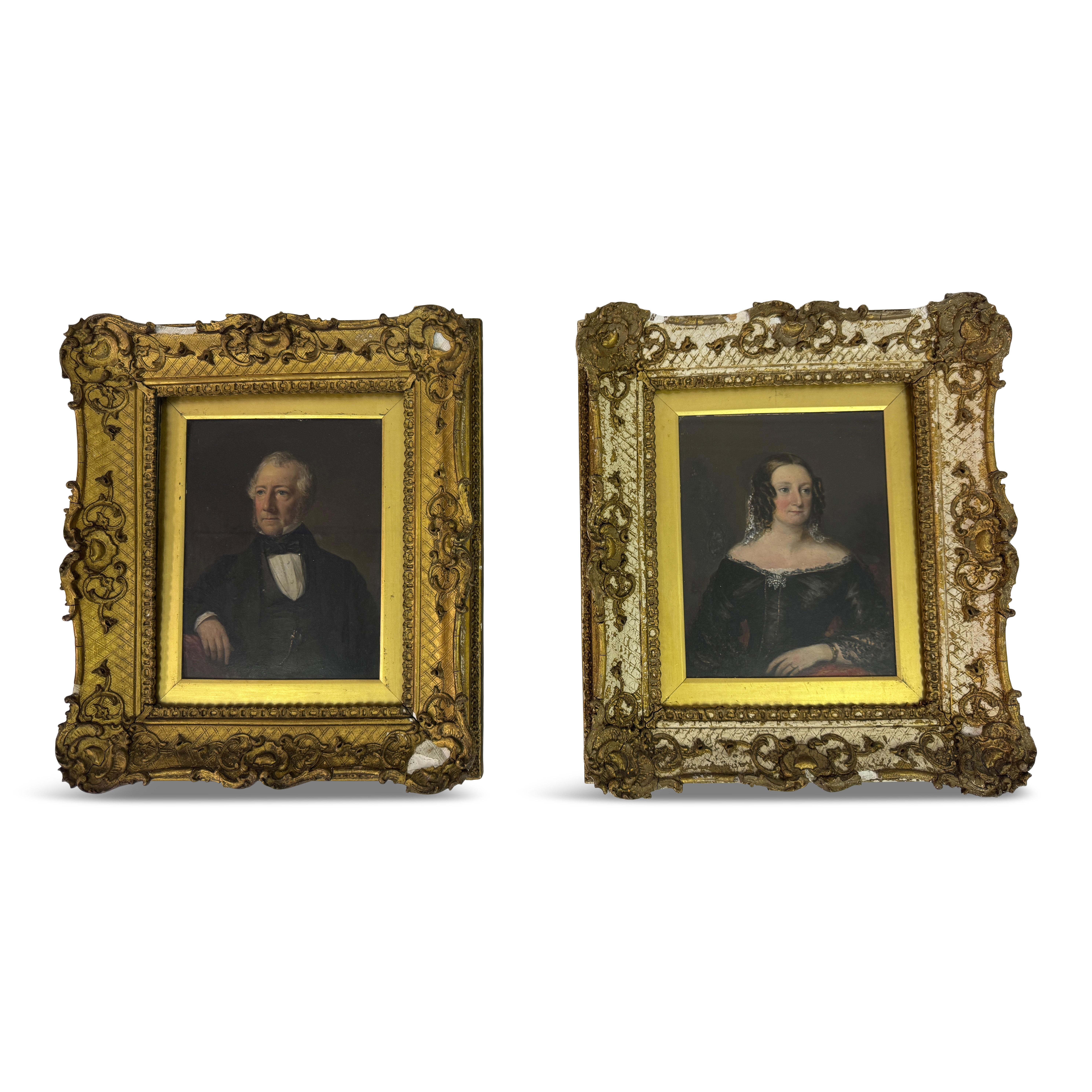 Pair of Small 19th Century Portraits by James Harwood (1816-1872) 11