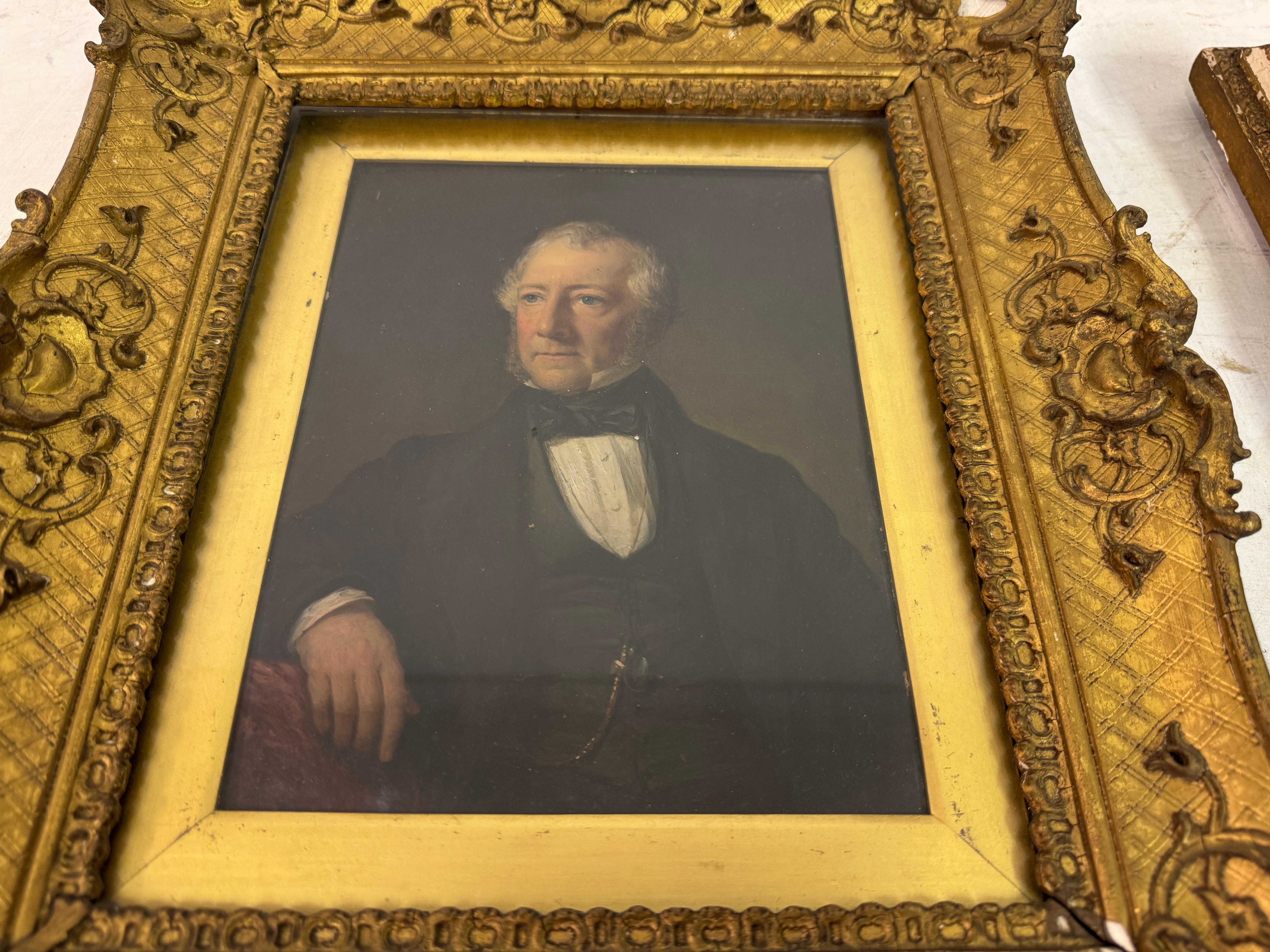 Paint Pair of Small 19th Century Portraits by James Harwood (1816-1872)