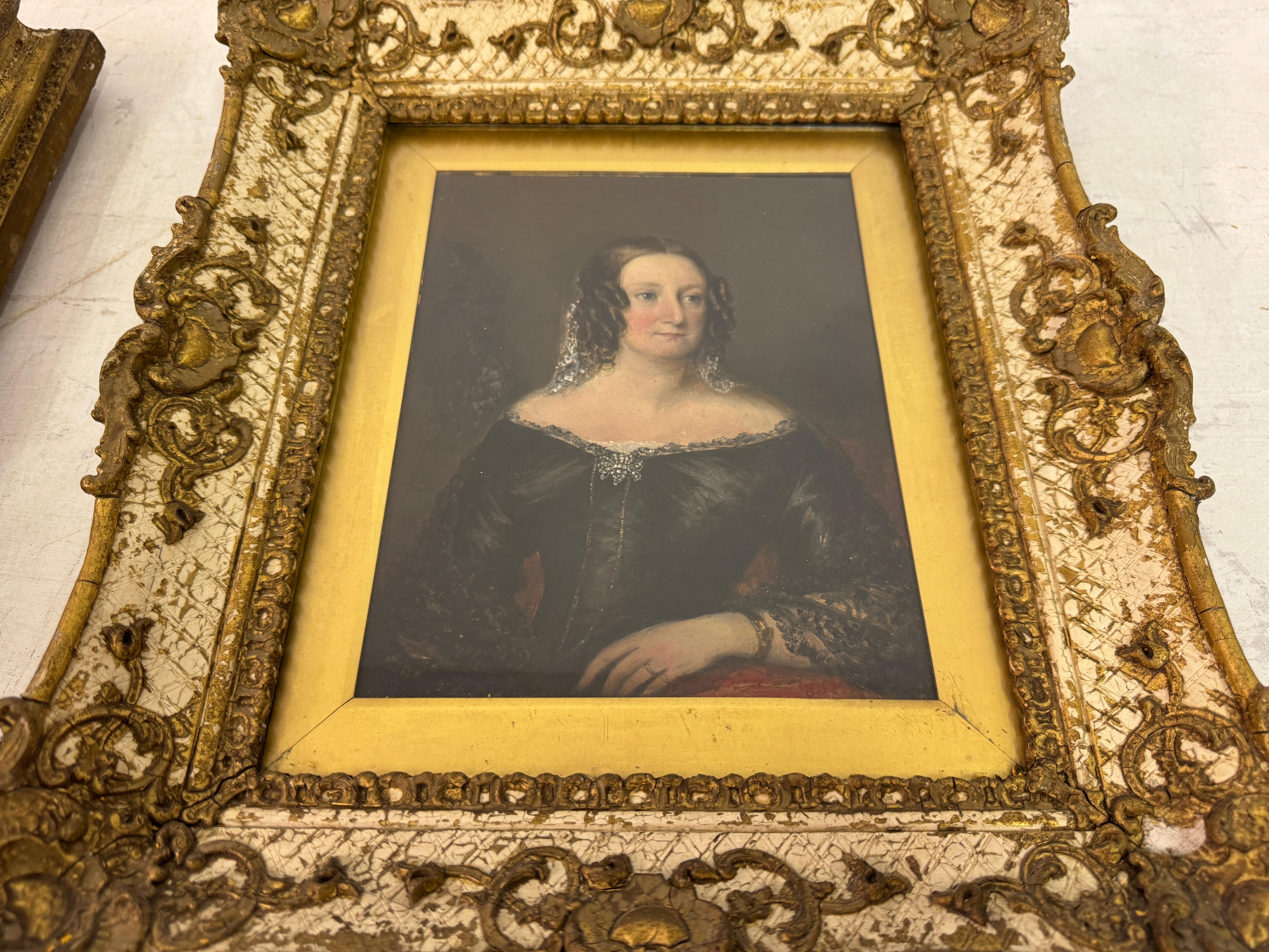Pair of Small 19th Century Portraits by James Harwood (1816-1872) 4