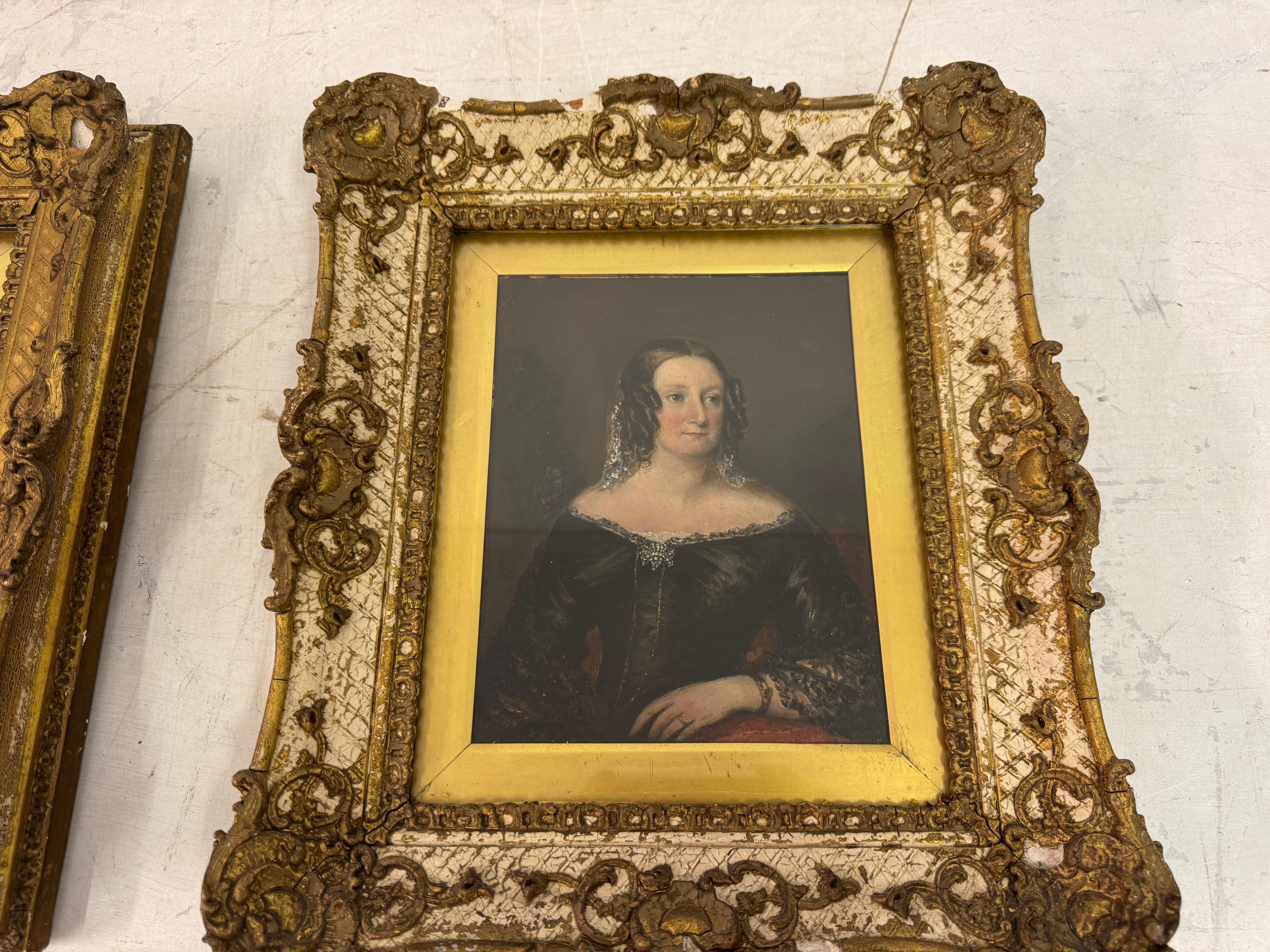 Pair of Small 19th Century Portraits by James Harwood (1816-1872) 5