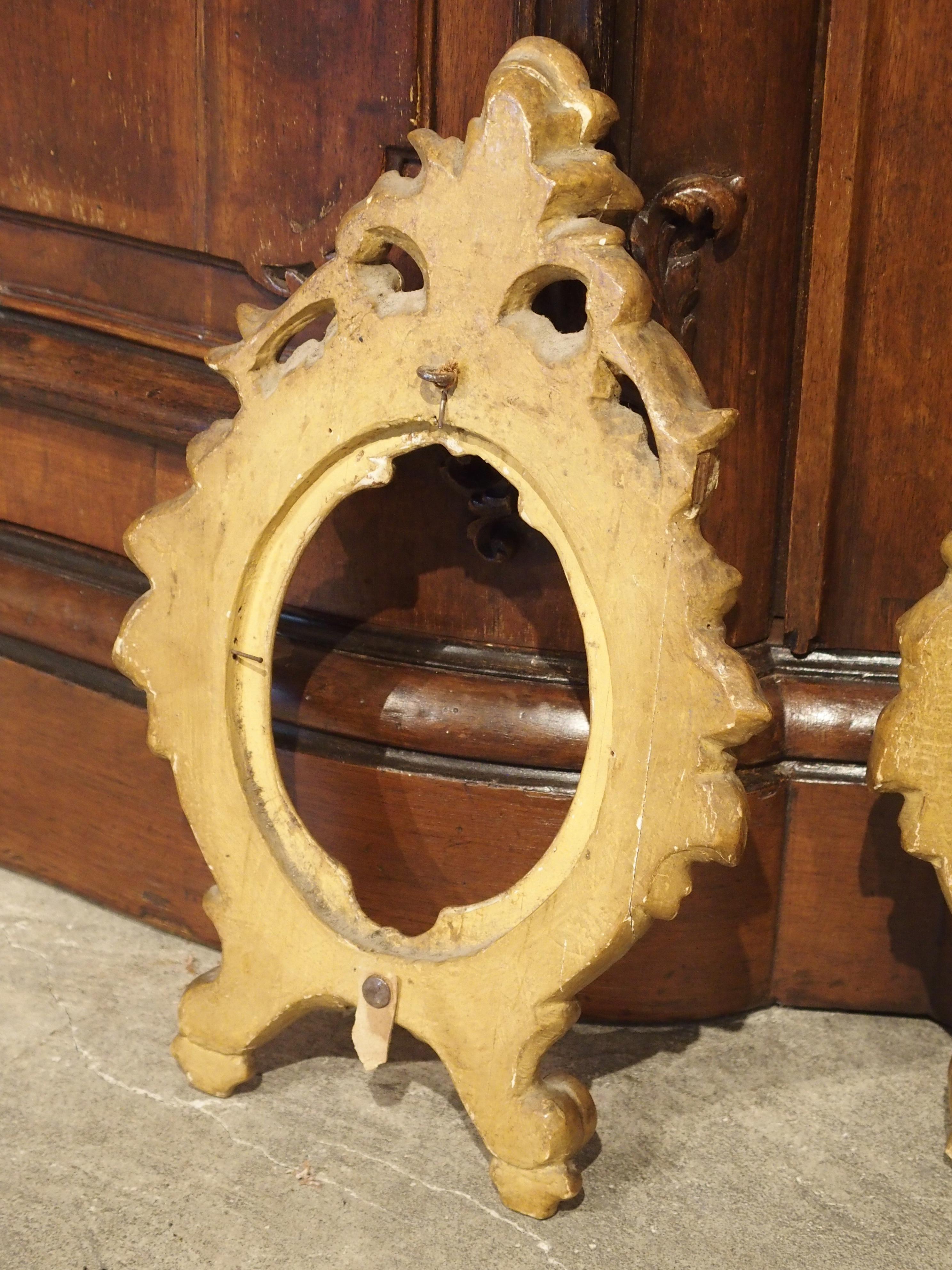 Pair of Small Antique Giltwood Frames from Italy, Early 19th Century at ...