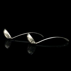 Pair of Small Antique Toddy Ladles, Scottish, Whisky Spoon, Hallmark, William IV