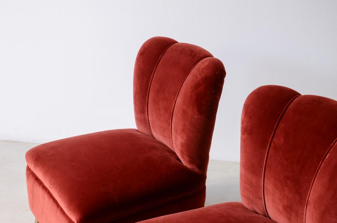 XX secolo Coppia di poltroncine attribuite a Guglielmo Ultich in vendita