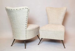 Pair Of Small Armchairs - New Upholstery