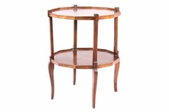 Pair of Small Beech Polygonal Tables, circa 1940