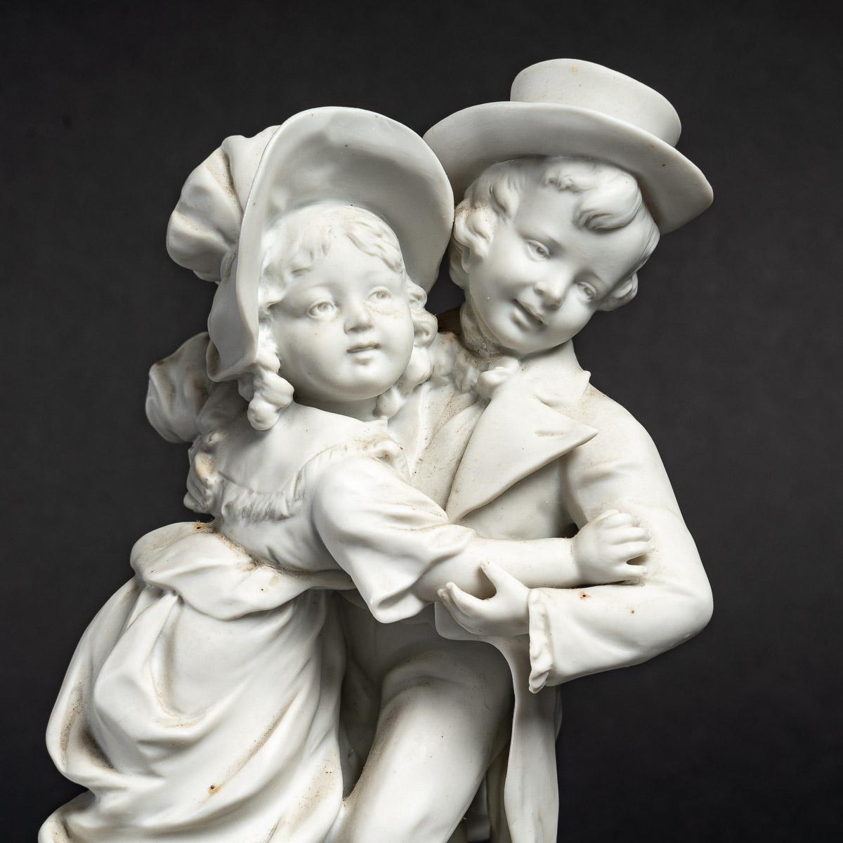 Pair of small Biscuit sculptures, early 20th century 1