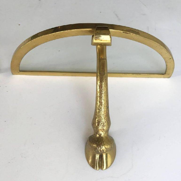 Neoclassico Coppia di piccole console francesi in bronzo e ottone in vendita