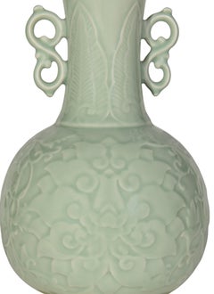 Pair of Small Celadon Chinese Table Lamps, circa 1900