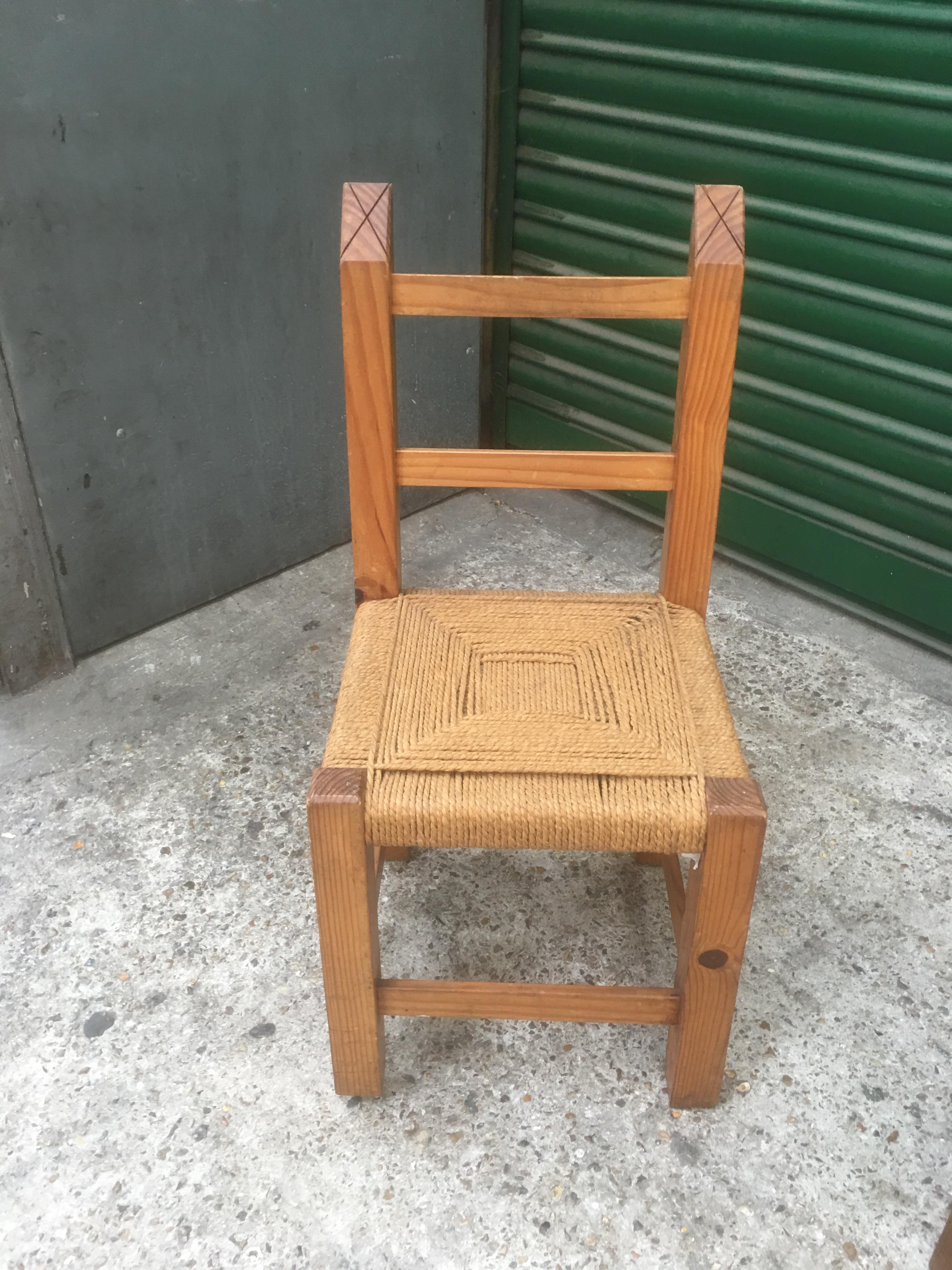 Modern Pair of Small Chairs For Sale