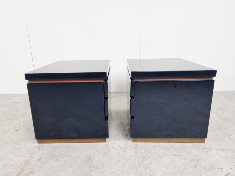 Pair of Small Chest of Drawers by Jean Claude Mahey, 1970s 1