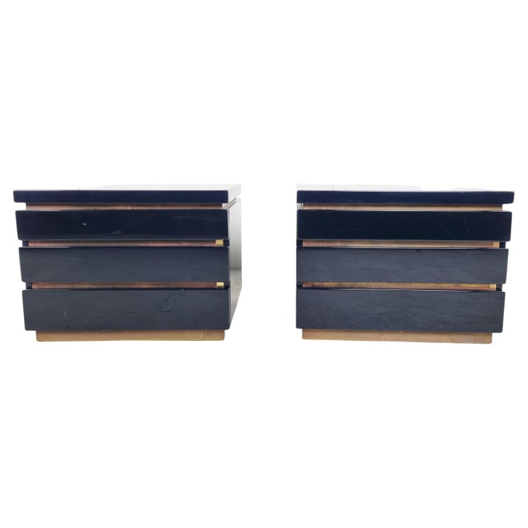 Pair of Small Chest of Drawers by Jean Claude Mahey, 1970s
