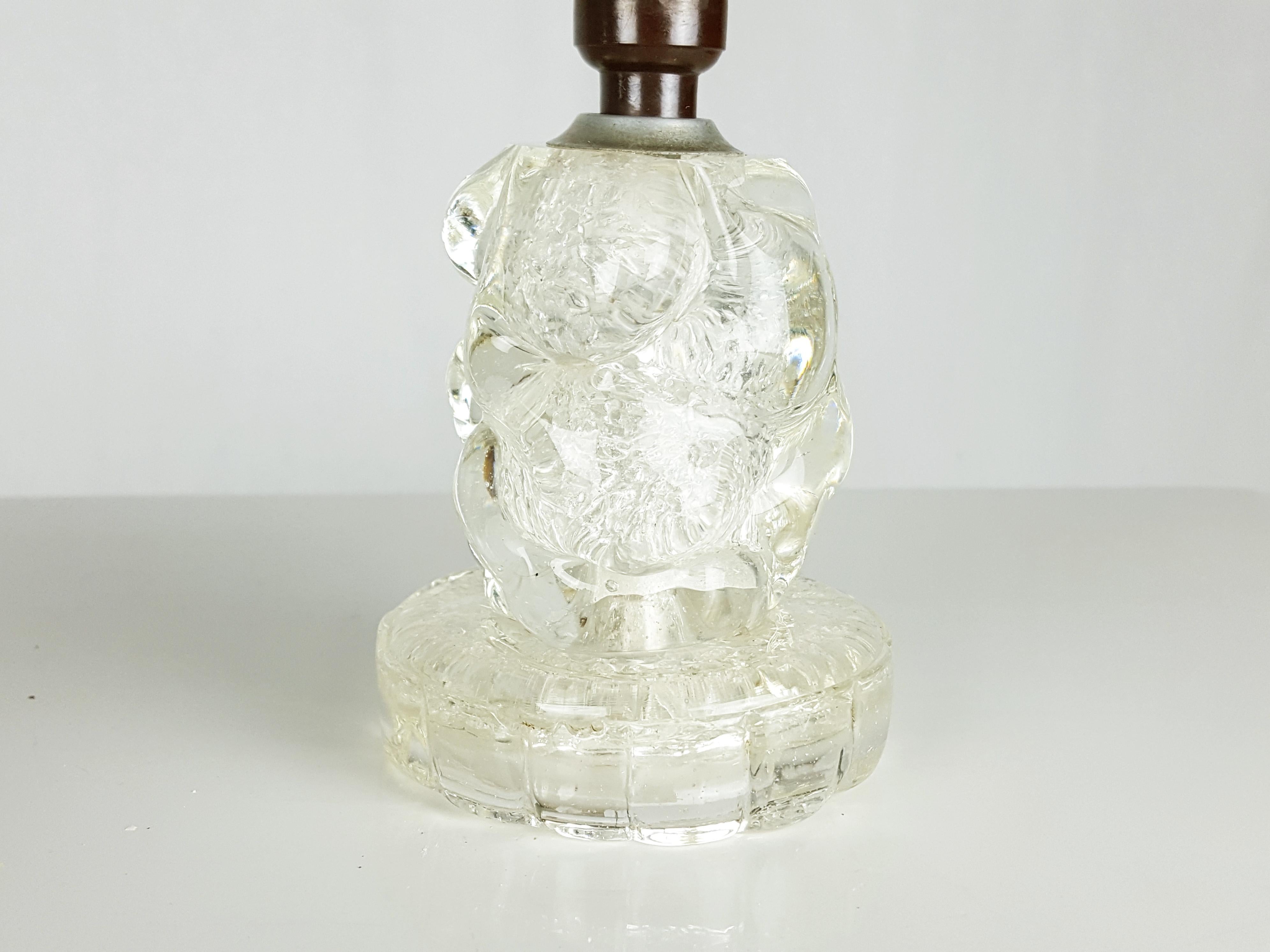 Paire de petits abat jour en verre de Murano transparent des années 1930 attribuée à Barovier e Toso en vente 3