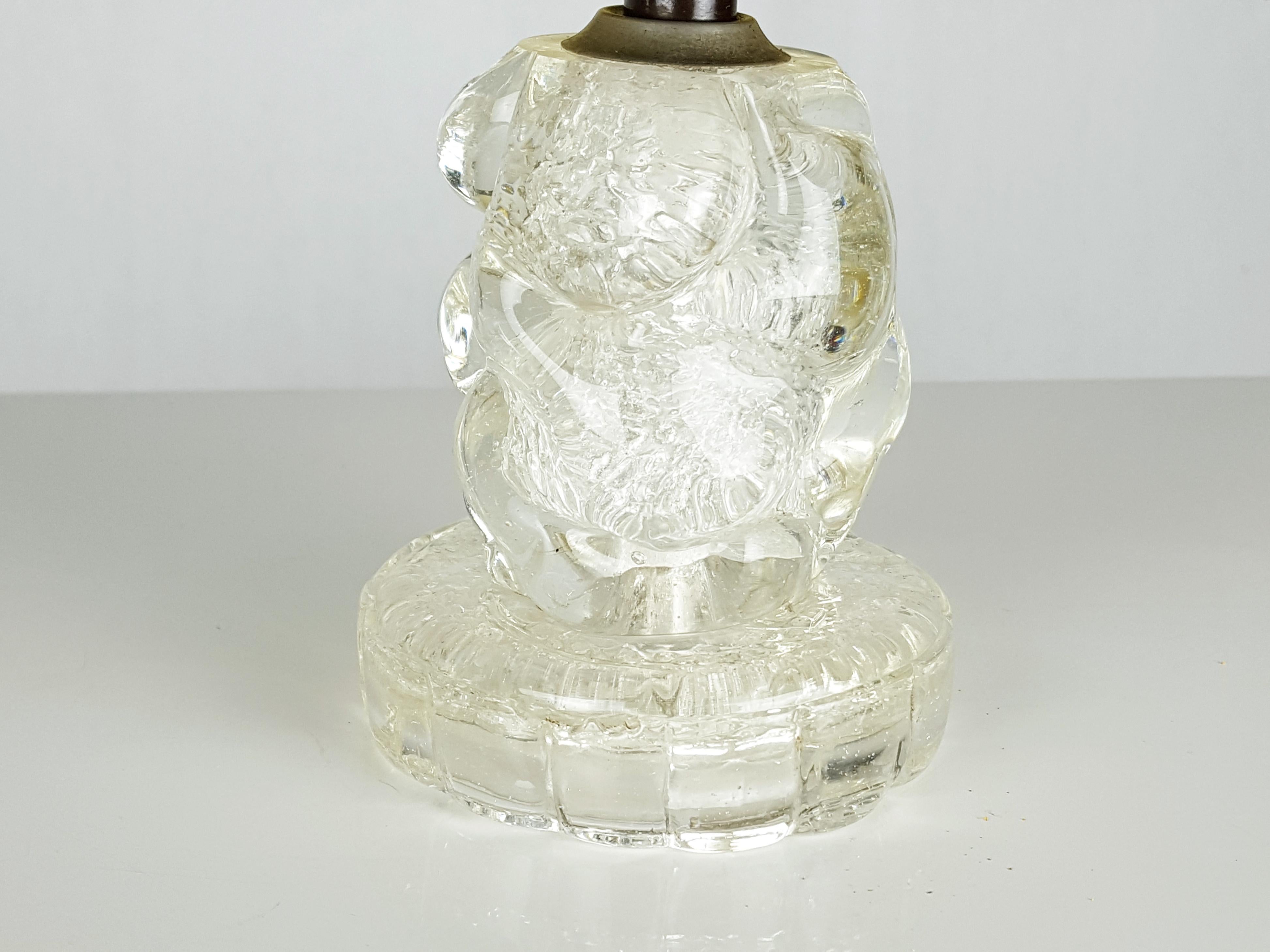 Paire de petits abat jour en verre de Murano transparent des années 1930 attribuée à Barovier e Toso en vente 8