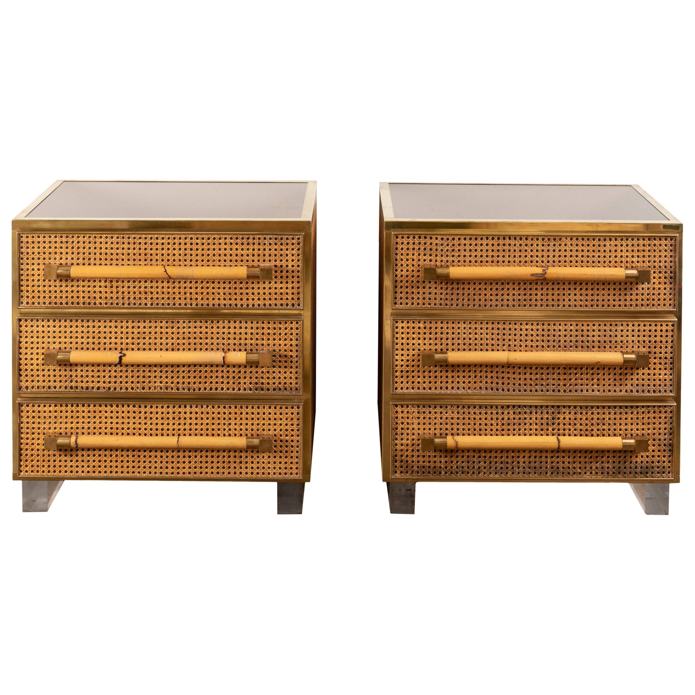 Pair of Small Commodes / Large Nightstands by Sandro Petti
