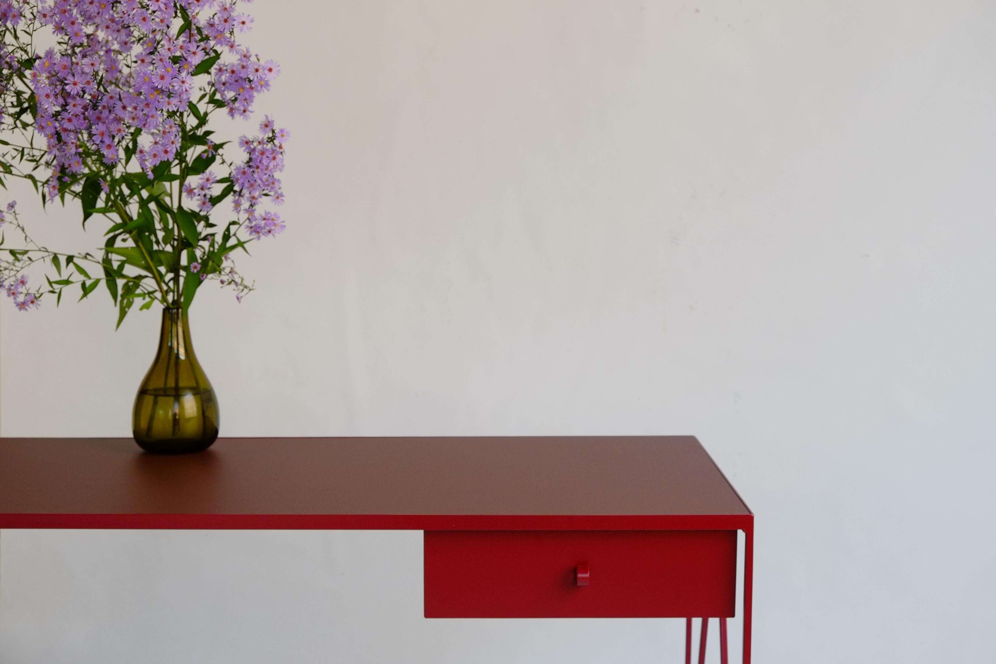 Pair of Small Customizable Study Desks / Console Table with Drawer in vendita 2