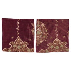Pair of Small Embroidered Pillows