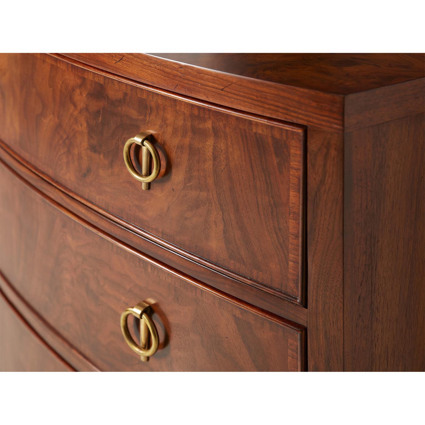 Vietnamese Pair of Small English Walnut Chest of Drawers For Sale