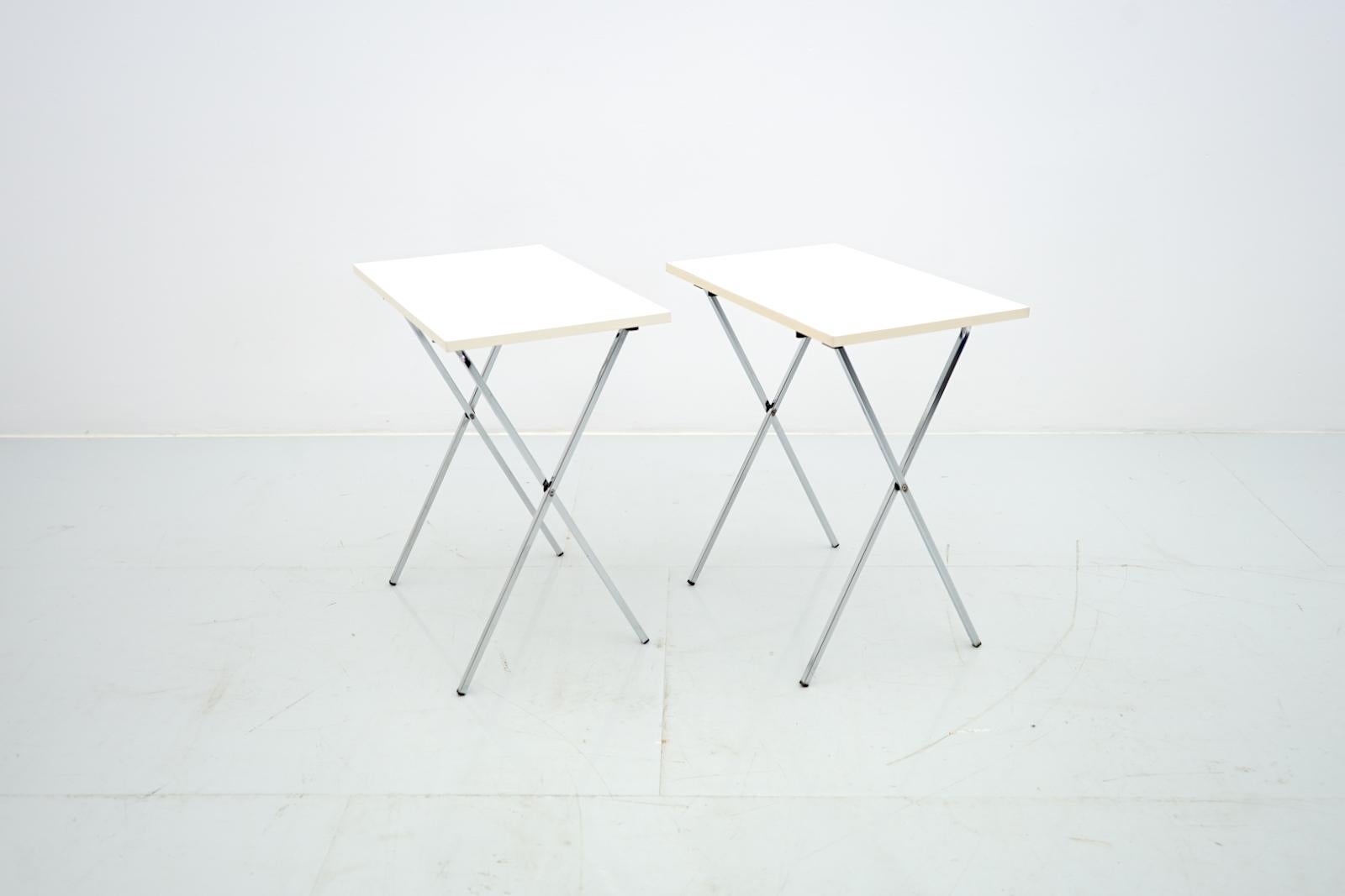 narrow folding side table