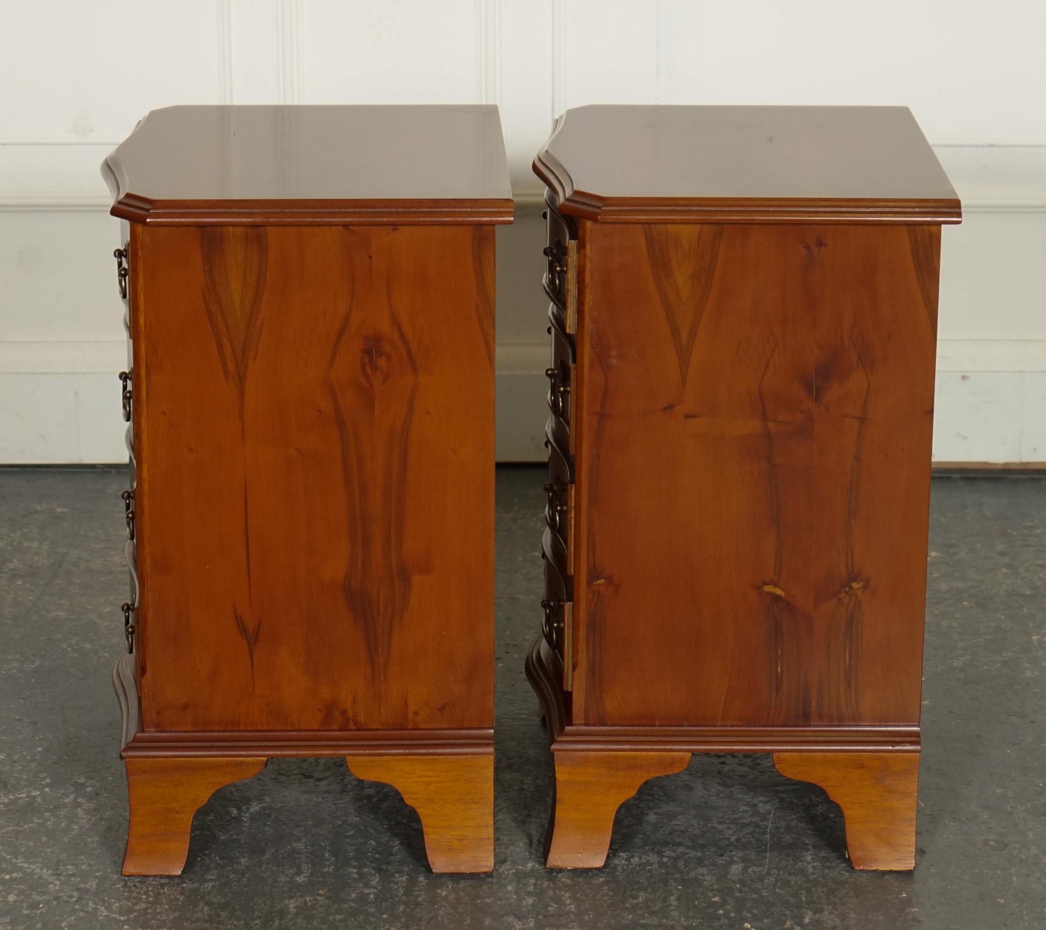 Britannique PAIRE DE PETITS LITS SiDE DE STYLE GEORGIEN TABLETTES DE NUIT COFFRE DE TACHES en vente
