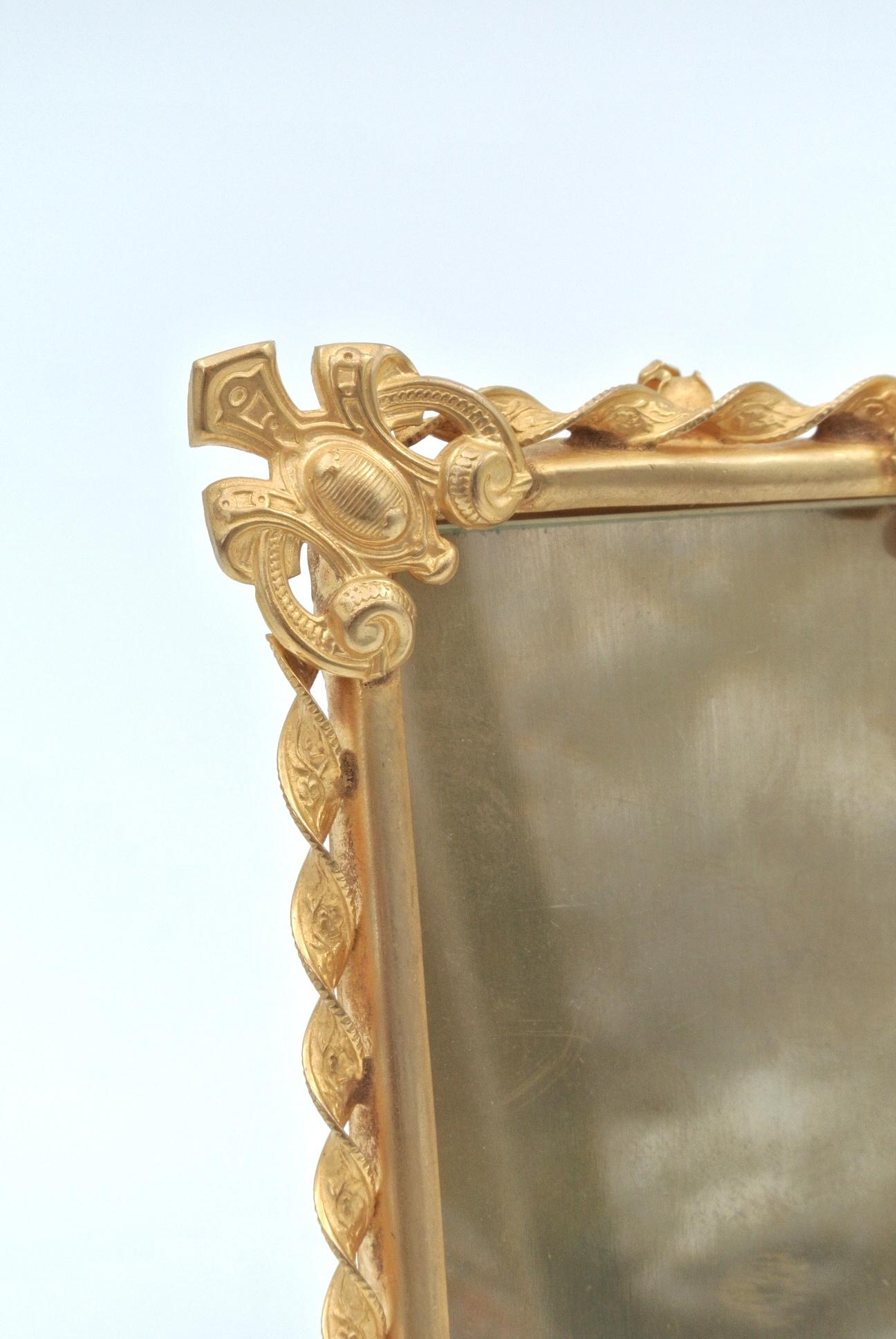Pair of Small Gilded Brass Photo Frames 5