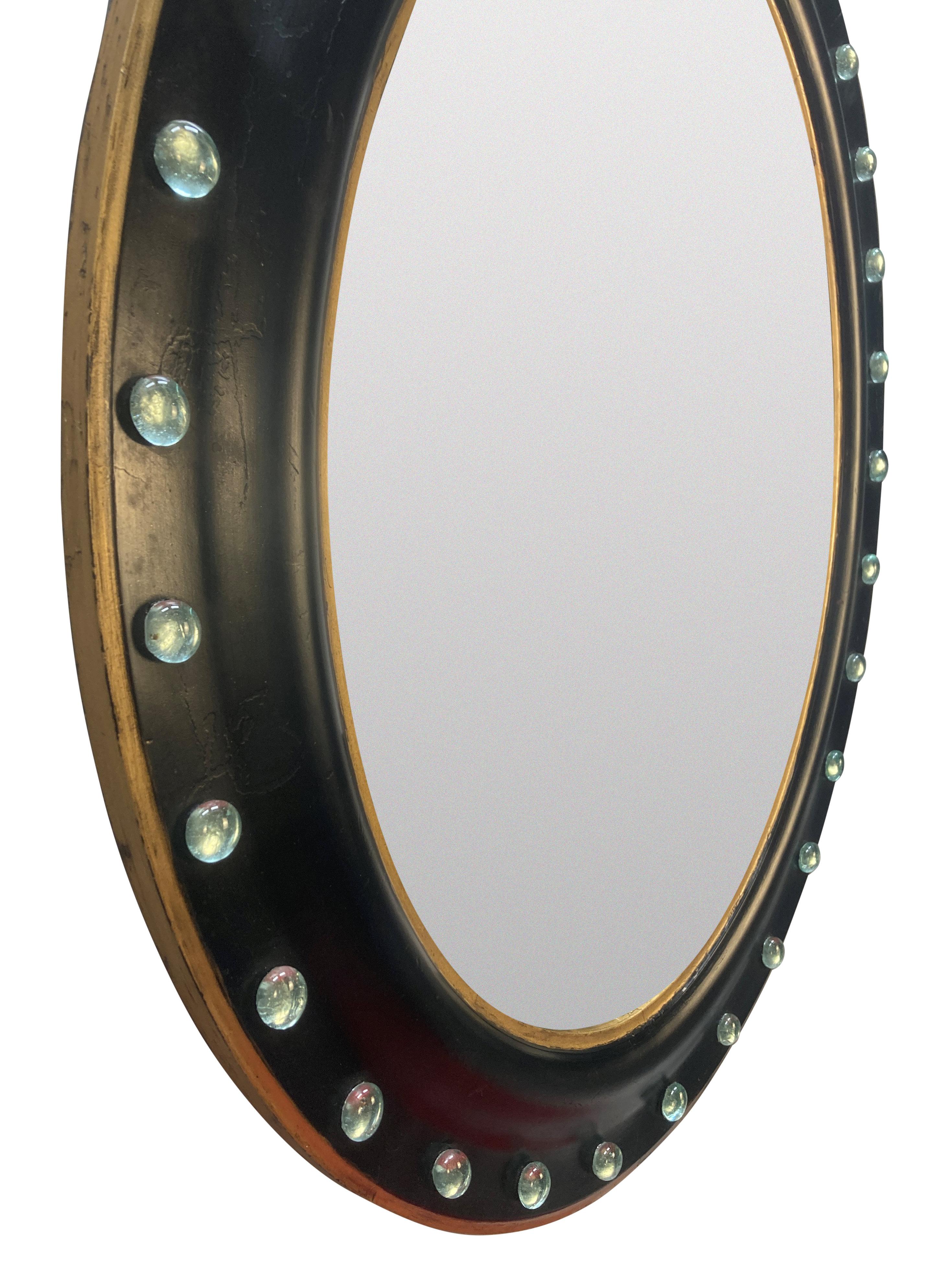 irlandais Pair Of Small Irish Sudded Mirrors