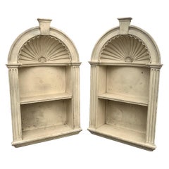 Pair of Small Late 19th Century Colonial Revival Neoclassical Niches