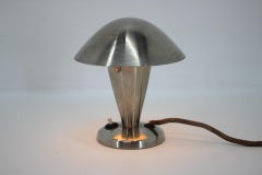 Pair of Small Metal Adjustable Bauhaus Table Lamps, 1940s