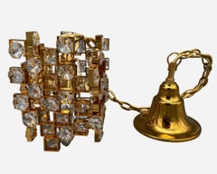 Pareja de pequeñas lámparas de araña modernistas de Palme & Walter, Palwa, Alemania, hacia 1960