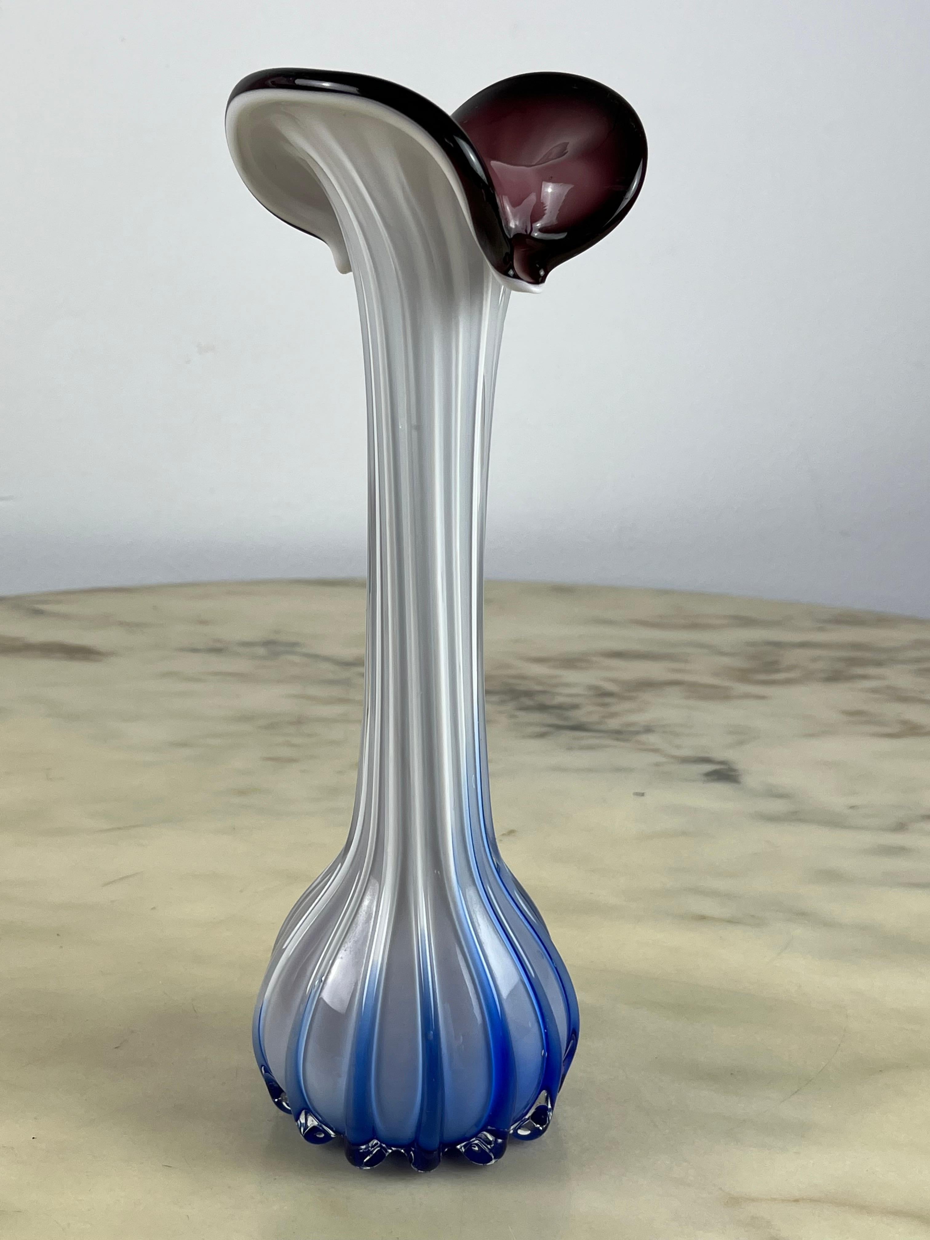Pair of Small Murano Vases, Italy, 1970 For Sale 1