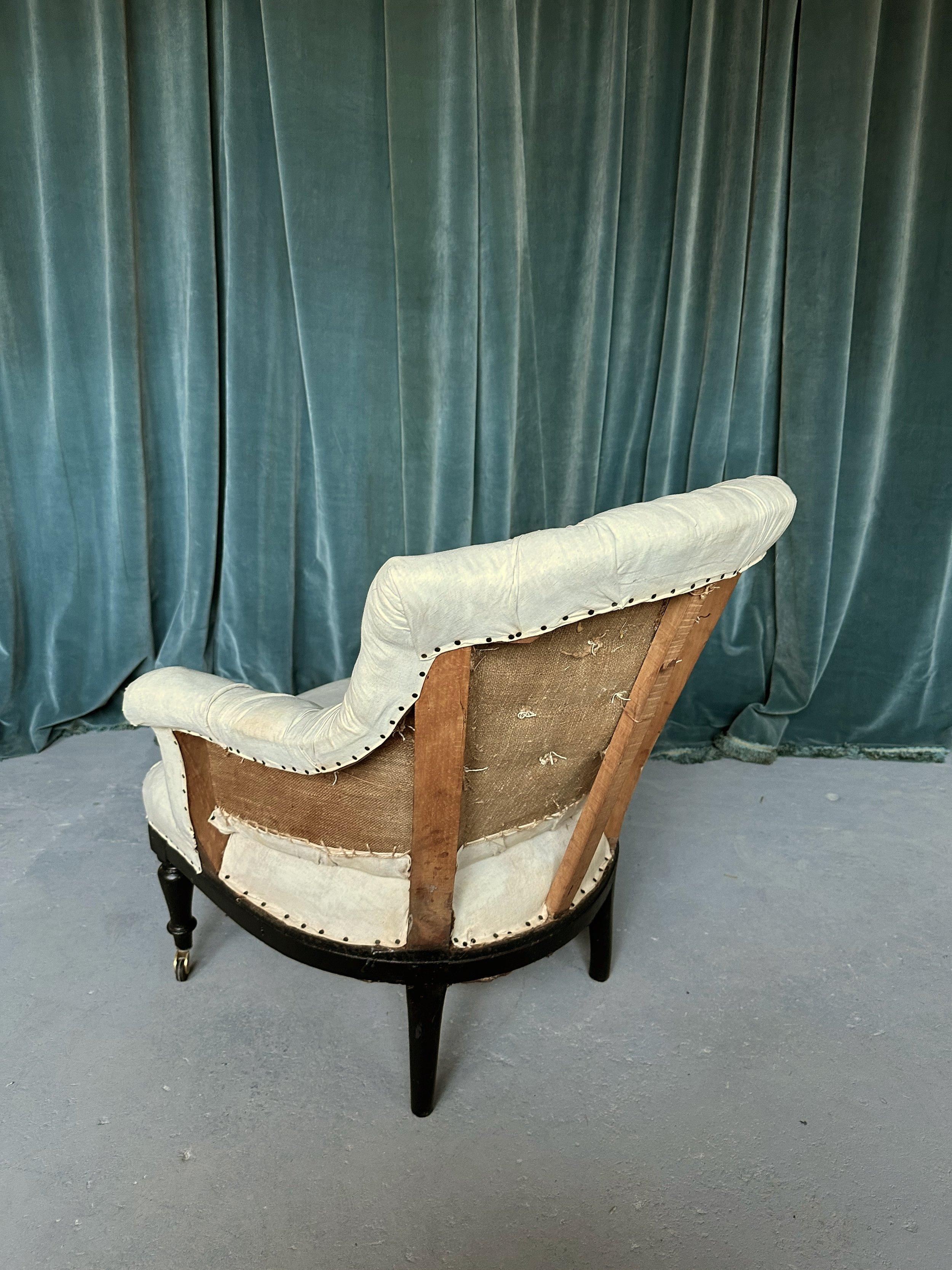 Pair of Small Napoleon III Armchairs For Sale 4