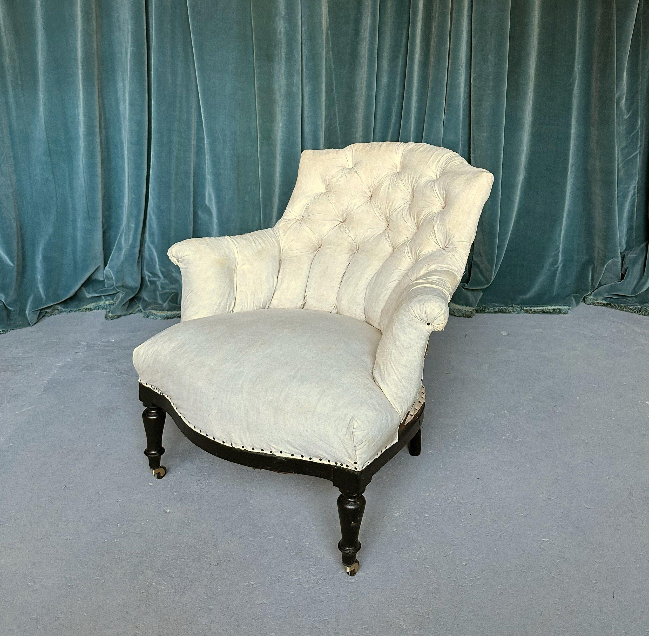 Pair of Small Napoleon III Armchairs For Sale 1