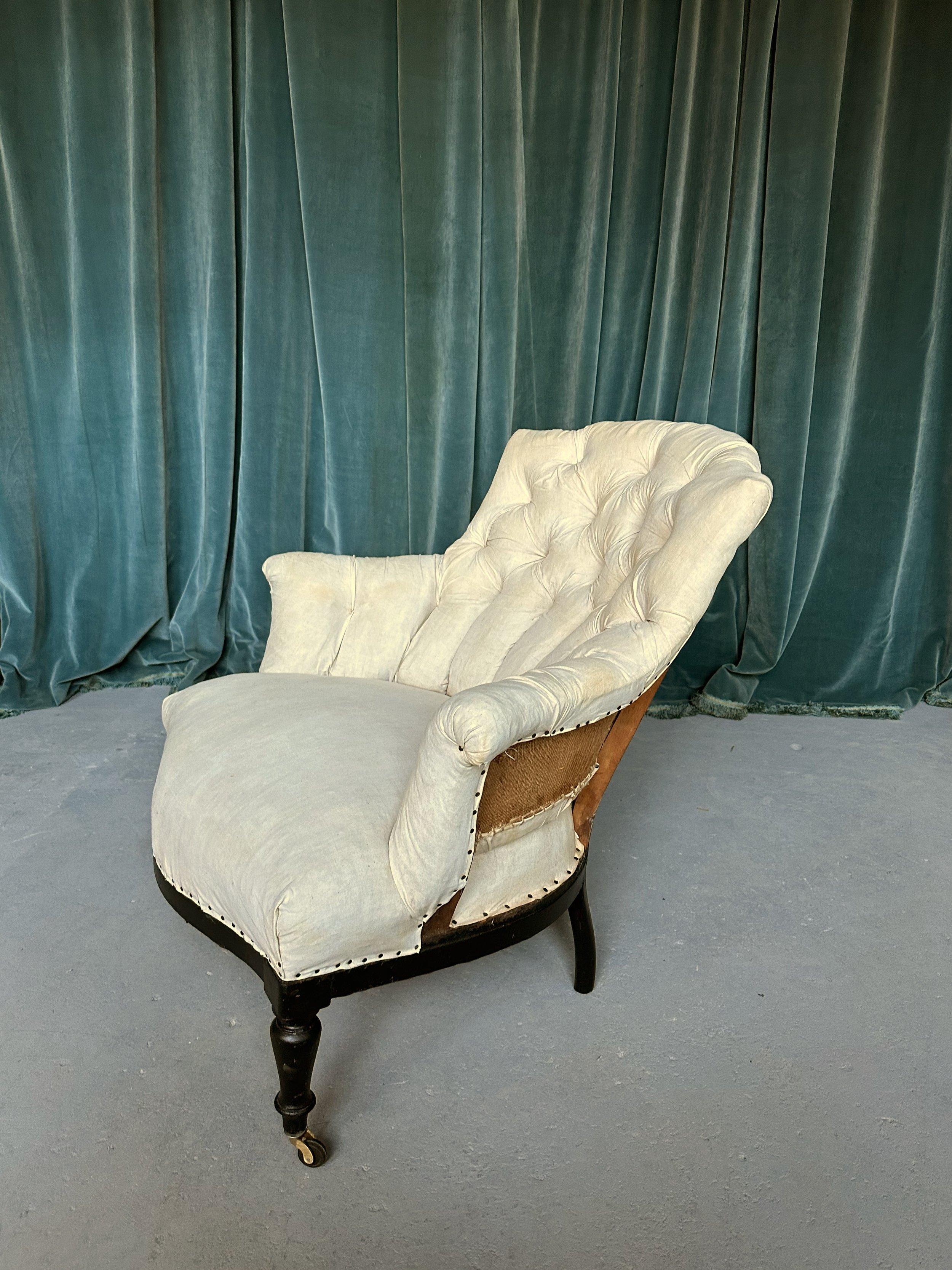 Pair of Small Napoleon III Armchairs For Sale 2