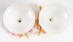 Pair of Small Opaline Bouquetières