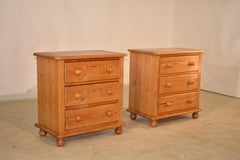 Pair of Small Pine Bedside Chests, c. 1950
